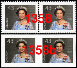 Queen Elizabeth II - Grey - Imperforate Pair Canada Postage Stamp | Queen Elizabeth