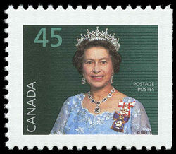Queen Elizabeth II - Turquoise - Booklet Single - Coated Papers Canada Postage Stamp | Queen Elizabeth