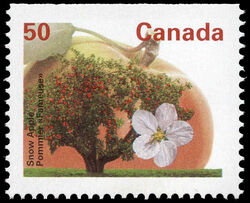 Snow Apple - Booklet Single - Perf 13.1 Canada Postage Stamp | Fruit Trees