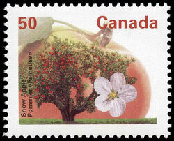 Snow Apple - Coated Papers - Perf 13.1 Canada Postage Stamp | Fruit Trees