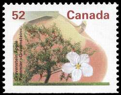 Gravenstein Apple - Booklet Single - PP - Perf 13.1 Canada Postage Stamp | Fruit Trees