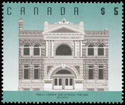 Public Library, Victoria - Reprint - Type II Canada Postage Stamp | Architecture