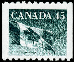 The Flag - Blue - MF Canada Postage Stamp | Canadian Flag
