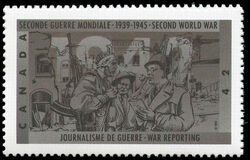 War Reporting - Dull Canada Postage Stamp | The Second World War, 1942, Dark Days Indeed