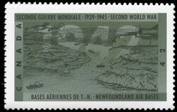 Newfoundland Air Bases - Dull Canada Postage Stamp | The Second World War, 1942, Dark Days Indeed