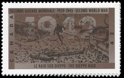 The Dieppe Raid - Dull Canada Postage Stamp | The Second World War, 1942, Dark Days Indeed