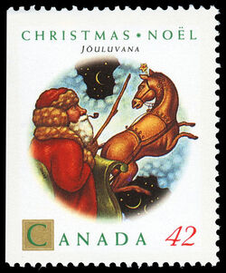 Jouluvana - Booklet Single Canada Postage Stamp | Christmas, Christmas Personages