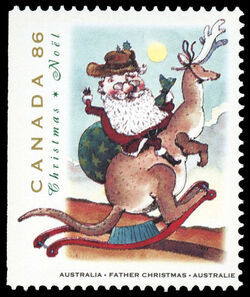 Father Christmas, Australia - Booklet Single Canada Postage Stamp | Christmas, Christmas Personages