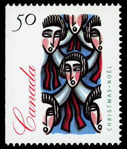 Traditional Choir Group - Booklet Single Canada Postage Stamp | Christmas