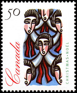 Traditional Choir Group - MF Canada Postage Stamp | Christmas