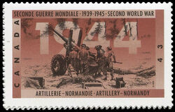 Artillery - Normandy - HF Canada Postage Stamp | The Second World War, 1944, Victory in Sight