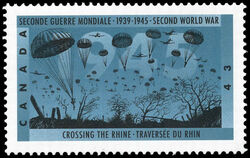 Crossing The Rhine - HF Canada Postage Stamp | The Second World War, 1945, Peace