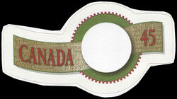Greeting Stamp - Canada On Left - Dull Canada Postage Stamp
