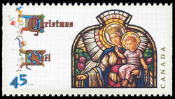 "Our Lady of the Rosary" by Guido Nincheri - Booklet Single Canada Postage Stamp | Christmas