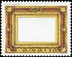 Gold Leaf Frame - Quarterly Pack Die Cut Canada Postage Stamp | Greeting Stamps