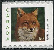Red Fox - Booklet Single - Speckled LF Canada Postage Stamp | Canadian Animals