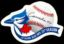 Blue Jays, 25th Season - Quarterly Pack Die Cut Canada Postage Stamp