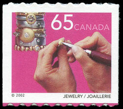Jewelry - Coloured Tips At Bottom Only Canada Postage Stamp | Traditional Trades