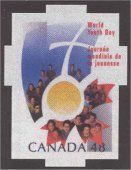 World Youth Day - Quarterly Pack Die Cut Canada Postage Stamp