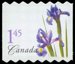 Purple Dutch Iris - Quarterly Pack Die Cut - Perf 6.45-7.05 Canada Postage Stamp | Flowers