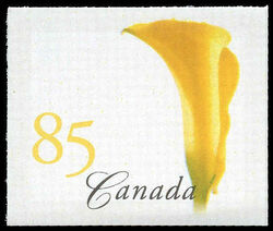 Yellow Calla Lily - Imperforate - 4½mm Tagging Canada Postage Stamp | Flowers