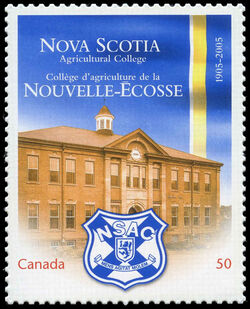 Nova Scotia Agricultural College, 1905-2005 - Quarterly Pack Die Cut Canada Postage Stamp | Canadian Universities