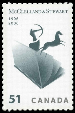 McClelland & Stewart - 1906-2006 - Quarterly Pack Die Cut Canada Postage Stamp