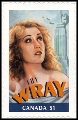 Fay Wray - SA Canada Postage Stamp | Canadians in Hollywood