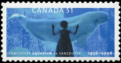 Vancouver Aquarium, 1956-2006 - Quarterly Pack Die Cut Canada Postage Stamp