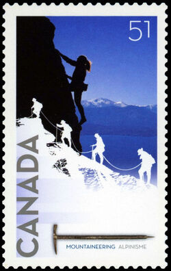 Mountaineering - Quarterly Pack Die Cut Canada Postage Stamp