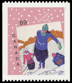 Winter Joys - Quarterly Pack Die Cut Canada Postage Stamp | Christmas : Christmas cards