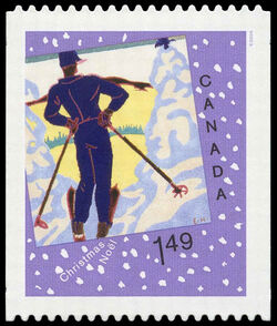 Contemplation - Quarterly Pack Die Cut Canada Postage Stamp | Christmas : Christmas cards