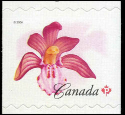 Spotted Coralroot - Compound Die Cut Canada Postage Stamp | Flowers