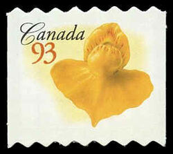 Flat-leaved Bladderwort - Vertical Imperforate - Quarterly Pack Die Cut Canada Postage Stamp | Flowers