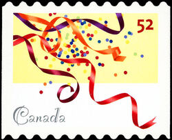 Celebrate! - Quarterly Pack Die Cut Canada Postage Stamp | Celebration