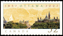 Ottawa - 1857-2007 - Quarterly Pack Die Cut Canada Postage Stamp