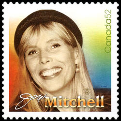 Joni Mitchell - WA Canada Postage Stamp | Canadian Recording Artists