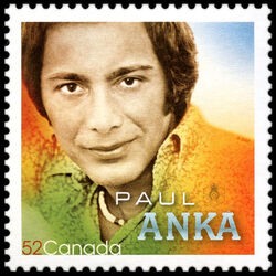 Paul Anka - WA Canada Postage Stamp | Canadian Recording Artists
