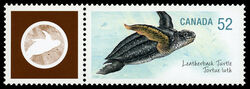 Leatherneck Turtle - WA Canada Postage Stamp | Endangered Species