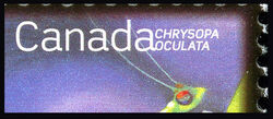 Golden-eyed Lacewing - Canada Touching OCULATA Canada Postage Stamp | Beneficial Insects