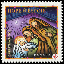 Hope - Quarterly Pack Die Cut Canada Postage Stamp | Christmas: Hope, Joy and Peace