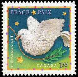 Peace - Quarterly Pack Die Cut Canada Postage Stamp | Christmas: Hope, Joy and Peace