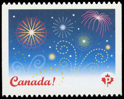 Celebrate - Quarterly Pack Die Cut Canada Postage Stamp | Celebration