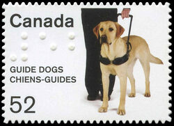 Guide Dogs - Quarterly Pack Die Cut Canada Postage Stamp