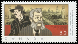 First Commercial Oil Well - 1858 - Quarterly Pack Die Cut Canada Postage Stamp | Industries: Oil and Gas