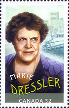 Marie Dressler - WA Canada Postage Stamp | Canadians in Hollywood