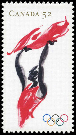 Games Of The XXIX Olympiad - Quarterly Pack Die Cut Canada Postage Stamp