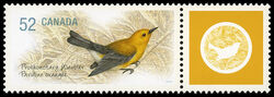 Prothonotary Warbler - WA Canada Postage Stamp | Endangered Species