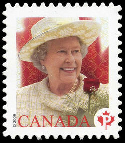 Queen Elizabeth II - Quarterly Pack Die Cut Canada Postage Stamp