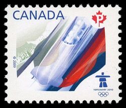 Bobsleigh - WA Canada Postage Stamp | Sports of the 2010 Winter Games